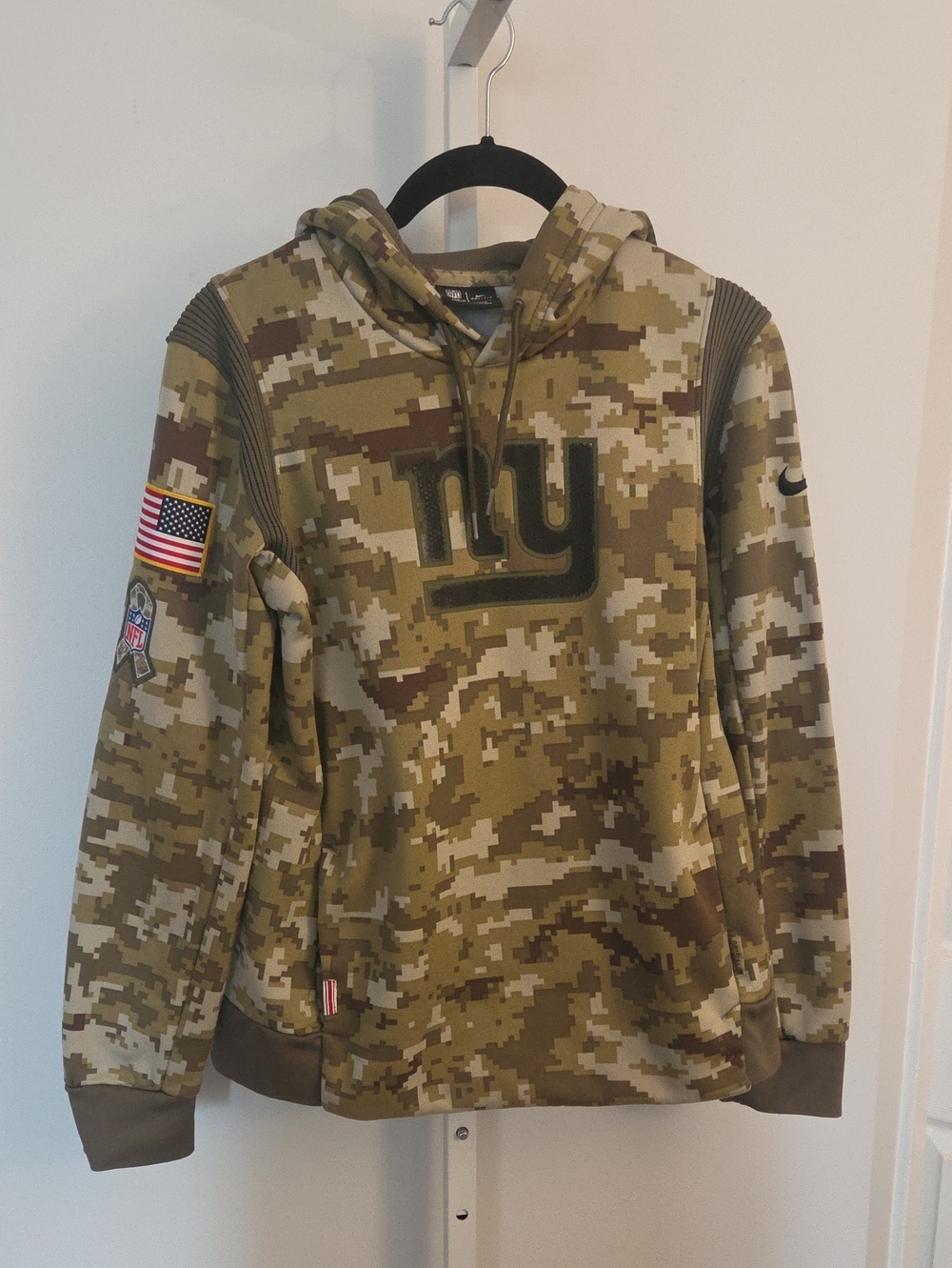 Nike NFL New York Giants Salute To Service STS Camo Hoodie Sweatshirt Mens S